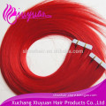 Directly Factory Price Super Tape Remy brazilian hair tape in extension red brazilian hair weave